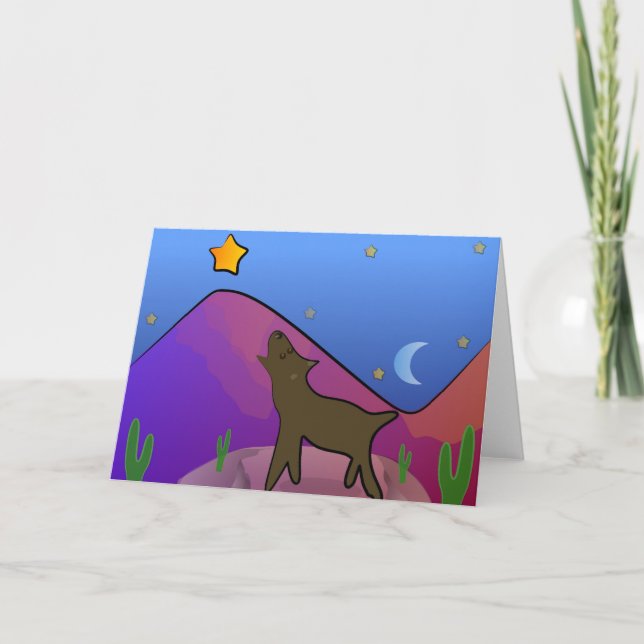 Tarjeta Coyote y estrella (Anverso)