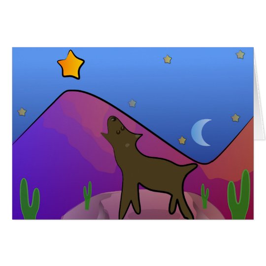 Tarjeta Coyote y estrella