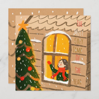 Tarjeta Cozy Christmas Greeting 