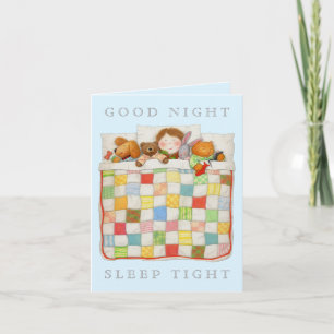 Tarjeta COZY QUILE Note Card / Blue