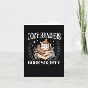 Tarjeta Cozyreader Sociedad de Libros de Navidades Leyendo