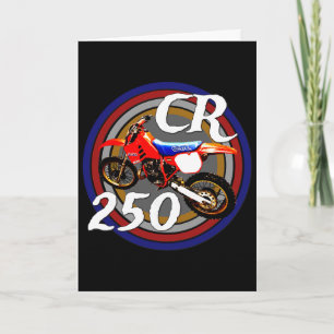 Tarjeta Cr 250 R Vintage Retro Motorcross Motocross Motorc