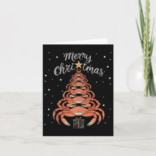 Tarjeta Crab de árbol de navidad de cráter navideño Top1