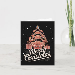 Tarjeta Crab de árbol de navidad de cráter para árbol de n