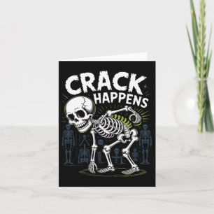 Tarjeta Crack Happens Divertido Osteópata Columna Hallowee