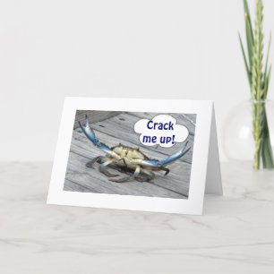 TARJETA "CRACK ME UP" EN TU CUMPLEAÑOS DICE EL CANGREJO