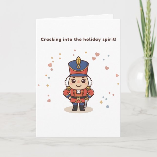 Tarjeta Cracking Into the Holiday Spirit  (Anverso)