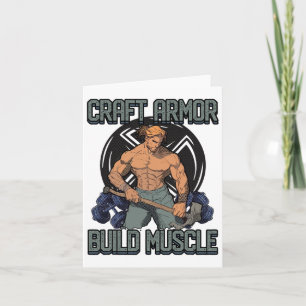 Tarjeta Craft Armor Build Musc Cosplay Gym Cita 1