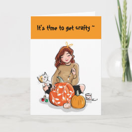 TARJETA CRAFTY LADY HELLO CARDS