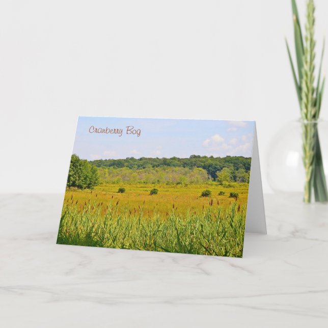 Tarjeta Cranberry Bog Notecard (Anverso)