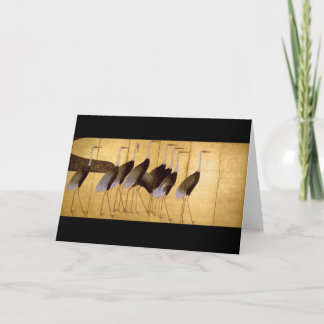 Tarjeta Crane, Bella Artes japonés Ogata Korin
