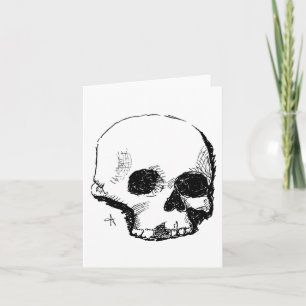 Tarjeta cráneo parlanchín