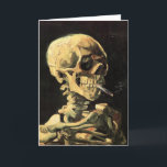 Tarjeta Cráneo Van Gogh con coche de saludo de cigarrillos<br><div class="desc">Van Gogh Skull con tarjeta de saludo de Cigarrillos en llamas. Óleo sobre lienzo de 1885. El cráneo con cigarrillo en llamas revela tanto el sentido del humor de van Gogh como el sentido del macabro. Algo extraño en su obra reconocida, el trabajo ha crecido en popularidad en las últimas...</div>