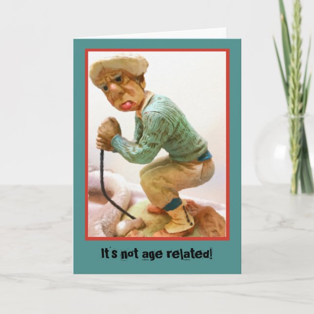 Tarjeta Cranky Golfer Birthday Card (Anverso)