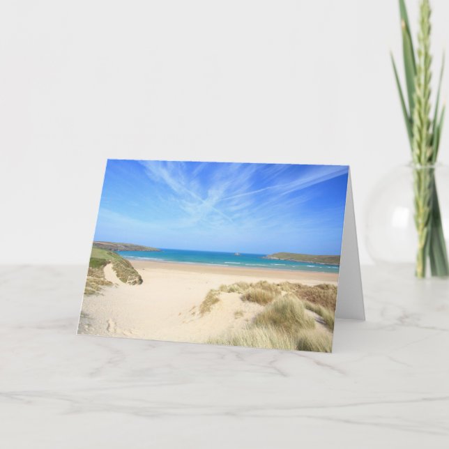 Tarjeta Crantock Bay (Anverso)
