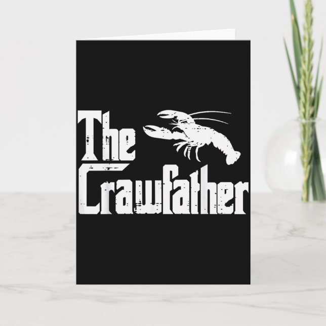 Tarjeta Crawfihe Crawfather Funny Crayfish Parody Dad Papa (Anverso)