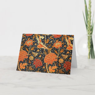 Tarjeta Cray, un diseño vintage de William Morris