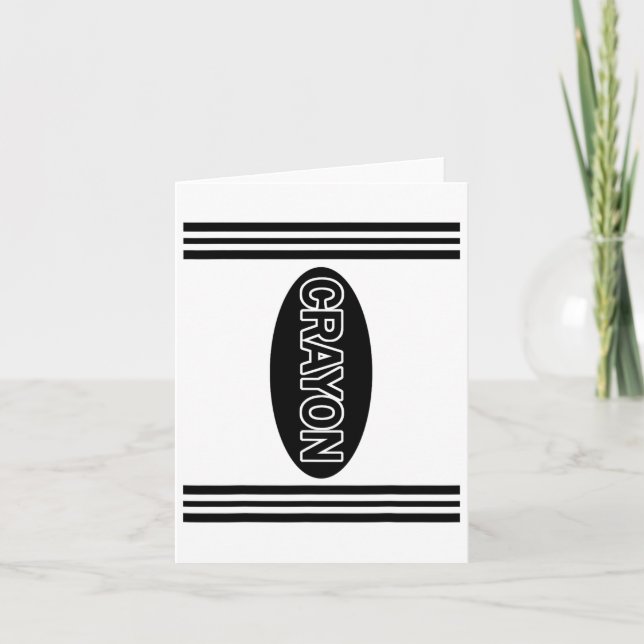 Tarjeta Crayon Crayon Costume de Halloween Pareja Gr (Anverso)