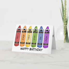 Tarjeta Crayones