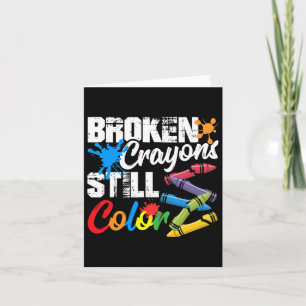 Tarjeta Crayones siguen coloreando la conciencia sobre la