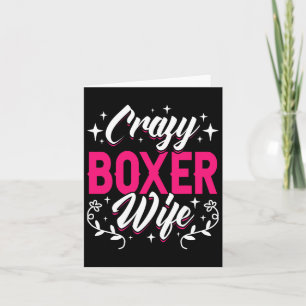 Tarjeta Crazy Boxer Wife Boxing