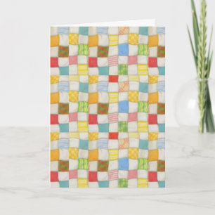 Tarjeta CRAZY QUILT Birday Card