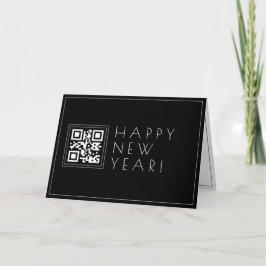 Tarjeta Crea código QR al instante | Feliz año nuevo elega