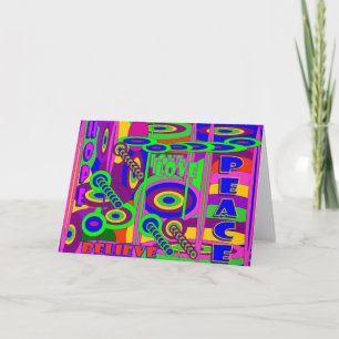 Tarjeta Crea en amor, esperanza y paz