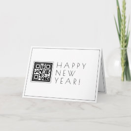 Tarjeta Crea instantáneamente un código QR | Feliz año nue