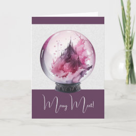 Tarjeta Crea tu propia bola de cristal rosa