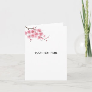 Tarjeta Crea Tu Propia Flor De Cerezo