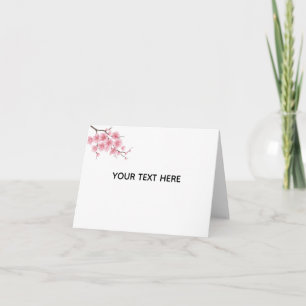 Tarjeta Crea Tu Propia Flor de Cerezo