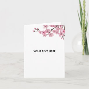Tarjeta Crea Tu Propia Flor De Cerezo Rosa