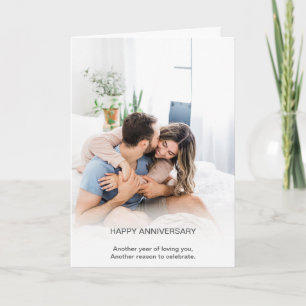 Tarjeta Crea tu propia foto de aniversario moderno Persona