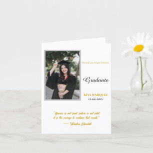 Tarjeta Crea tu propia foto de graduación simple de 4" x 5