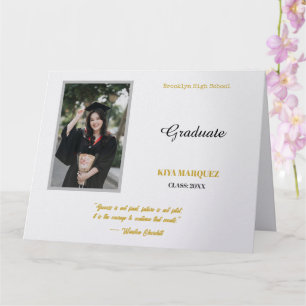 Tarjeta Crea tu propia foto de graduación simple de 8.5"x1