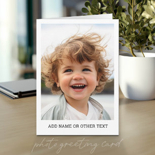 Tarjeta Crea tu propia galería de una sola foto con borde