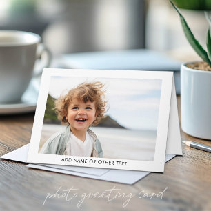 Tarjeta Crea tu propia galería de una sola foto con borde