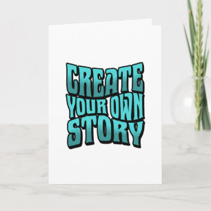Tarjeta Crea Tu Propia Historia - Contorno Negro