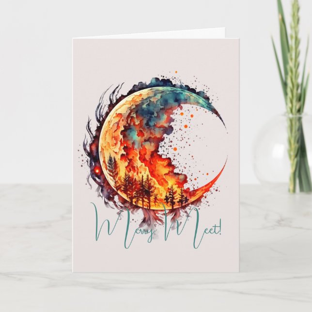 Tarjeta Crea Tu Propia Luna Flamígera (Anverso)
