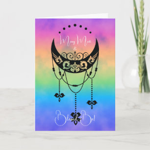 Tarjeta Crea tu propia silueta filigrí Boho Moon