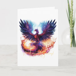 Tarjeta Crea tu propio ave fénix mítica