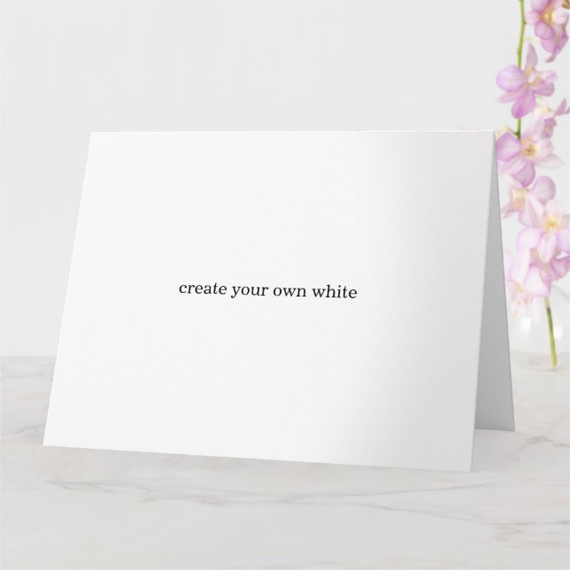 Tarjeta crea tu propio blanco  (Orquídea)