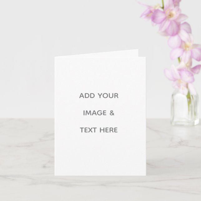 Tarjeta Crea tu propio blanco (Orquídea)