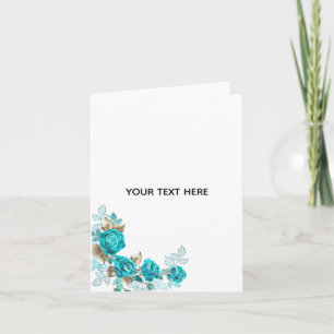 Tarjeta Crea tu propio blanco elegante