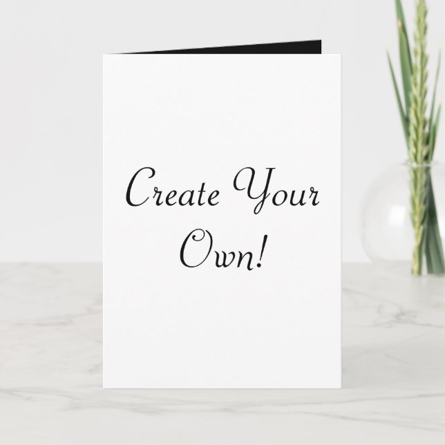 Tarjeta Crea tu propio blanco y negro (Anverso)
