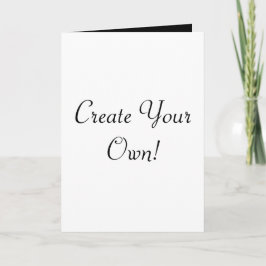Tarjeta Crea tu propio blanco y negro