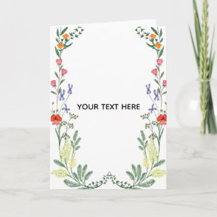 Tarjeta Crea tu propio borde floral