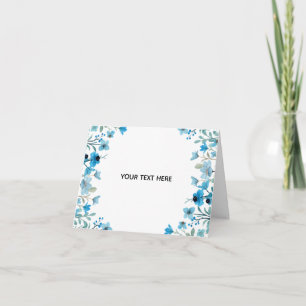 Tarjeta Crea tu propio borde floral colorido 