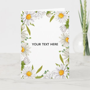 Tarjeta Crea Tu Propio Borde Floral Colorido 